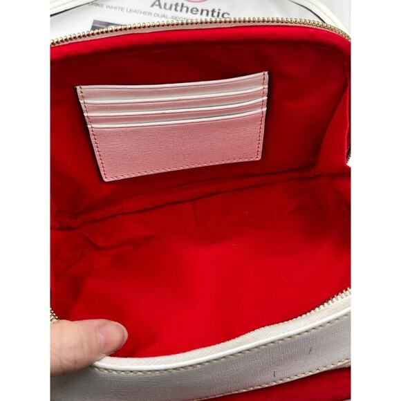 Dooney & Bourke Authenticated Sawyer White Saffiano Leather Crossbody Bag - Picture 9 of 14